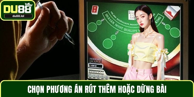 Chọn phương án rút thêm hoặc dừng bài